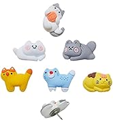 30 pcs Cartoon Cat Series Push Pins Cute Thumbtacks for Feature Wall Whiteboard Corkboard Memo No...