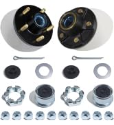 2 Sets 3500lbs Trailer Hub Kits 5 Bolt 4.5,Pre-Assmelde and Pre- Lubrication.