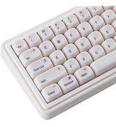 Tsungup MOA Keycaps,Cute Ceramic Textured Mac Custom Keycaps 60 75 Percent | Minimalist White Mac...