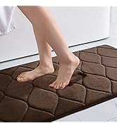 Colorxy Memory Foam Bathroom Rugs, Ultra Soft &amp; Non-Slip Bath Mat, Water Absorbent and Machine Wa...