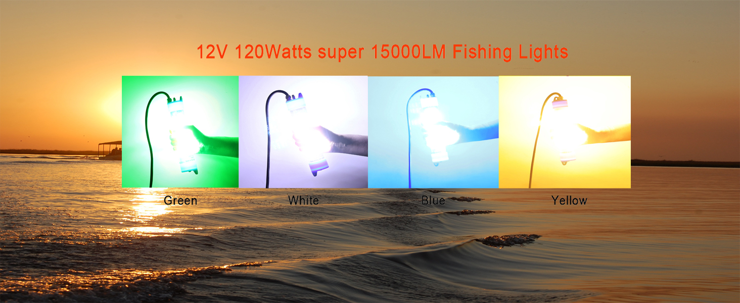 120W Underwater Fishing Lights