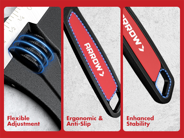 flexible adjustment, ergonomic and anti-slip, enhanced stability
