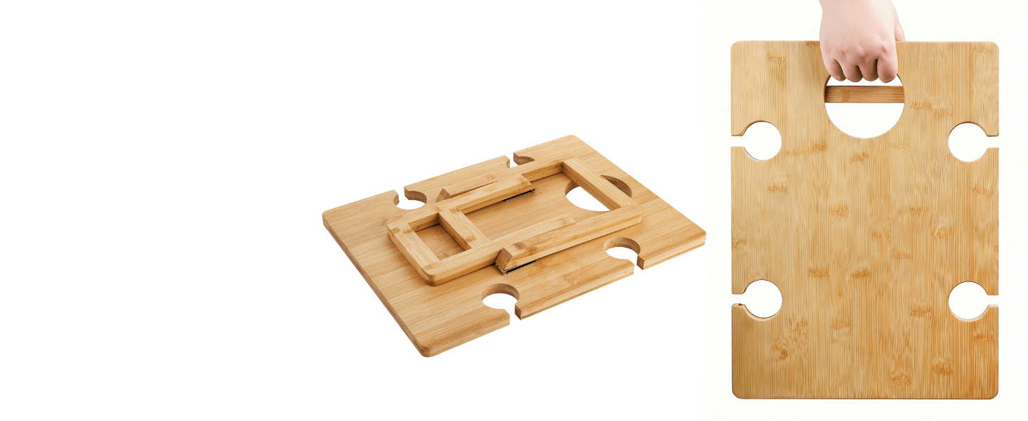 portable foldable wine picnic table, easy to carry