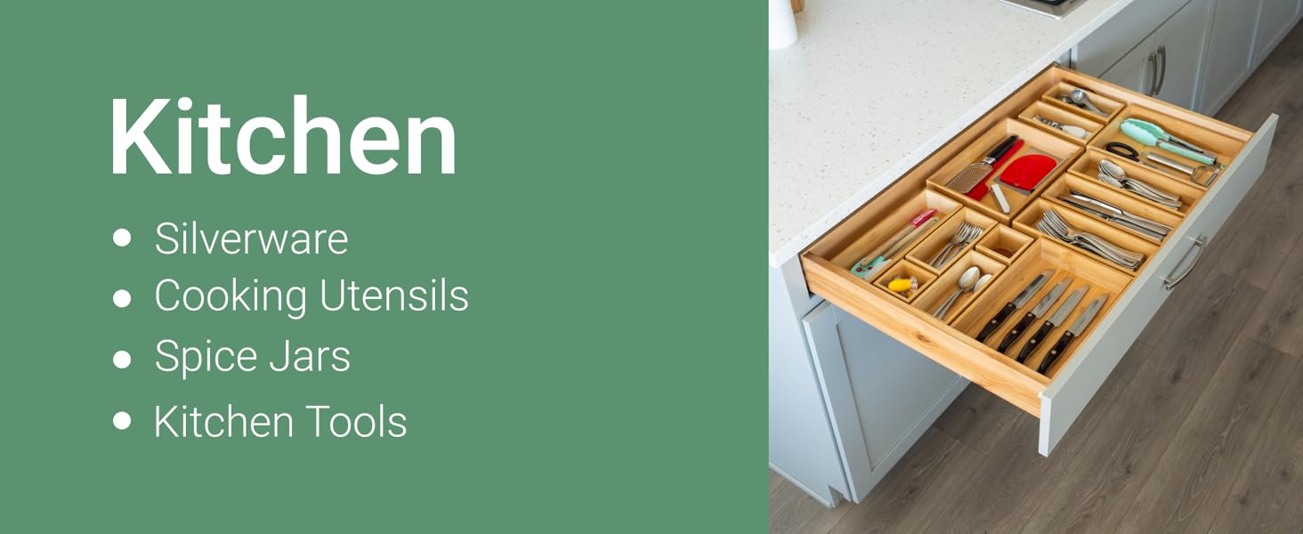 bamboo drawer organizers