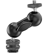 SmallRig Cool Ballhead, Multi-Function Double Ball Dead Adapter with Shoe Mount &amp; 1/4" Screw for ...