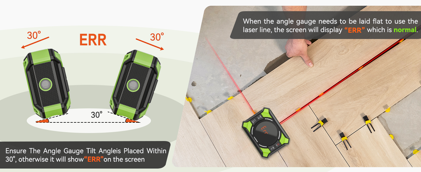 3-in-1 Digital Angle Gauge with Laser Level