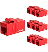 iwillink RJ45 Cat6 Keystone Coupler 10-Pack, Female to Female Cat6 Keystone Jack, UTP Keystone Co...