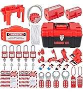 VEVOR 43-Piece Lockout Tagout Kit, Key Lock, Multi-Colors