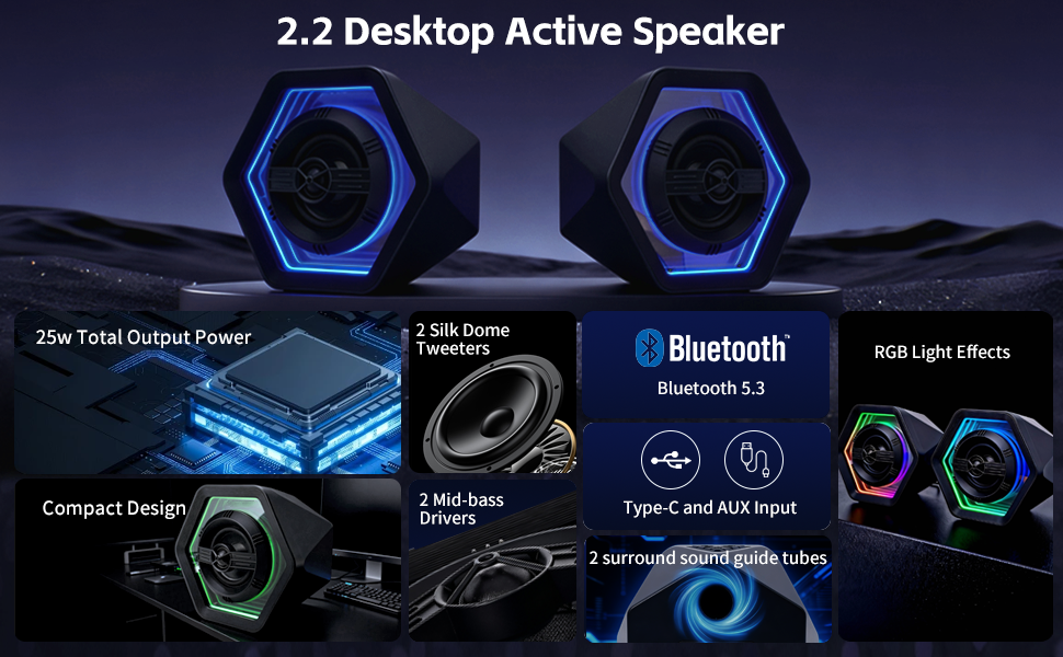 2.2 Desktop Active Speaker