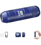 OMYPOOT 100 Lumens Rechargeable Keychain Flashlight,EDC Mini LED Keyring Light for Camping Hiking...