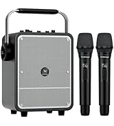 150W High-Power Karaoke Machine with 2 Wireless Microphones, Premium Voice Amplifier/PA System, P...