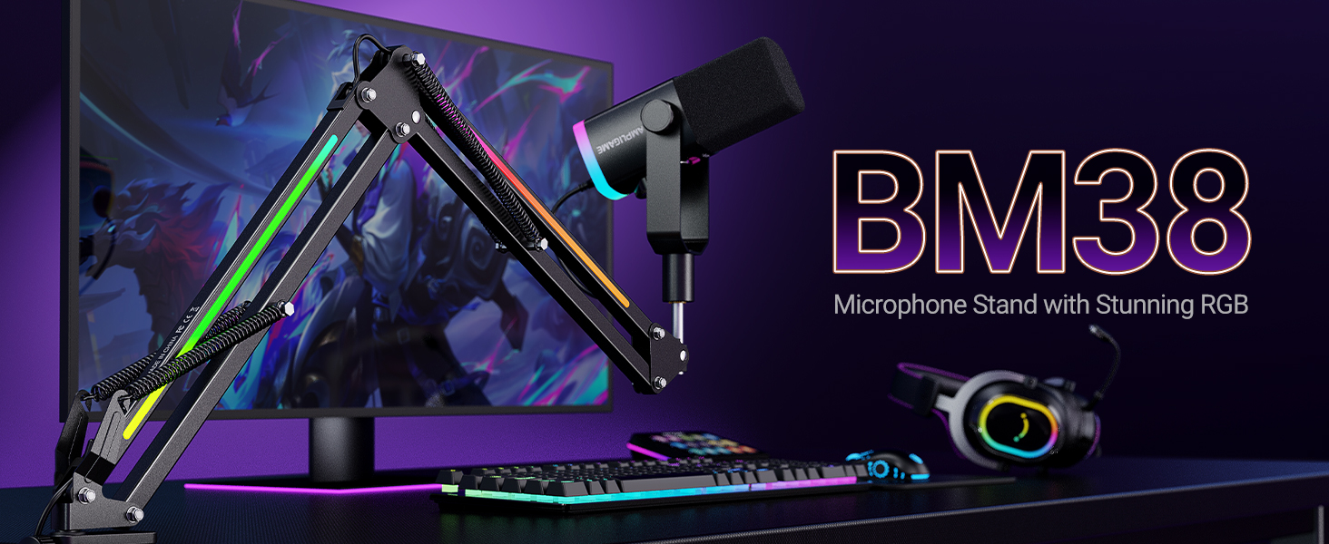 BM38 Microphone Arm Boom Stand