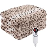 Eydna Electric Heated Blanket Full Size 72"x84", Cozy Large Oversized, 6 Heating Levels &amp; 1-10 Ho...