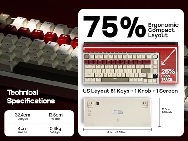 AK820 Pro Beige Gift Switch