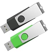 Aiibe 64GB Flash Drive 2 Pack 64GB USB Flash Drive Thumb Drive Zip Drive USB 2.0 Memory Stick USB...