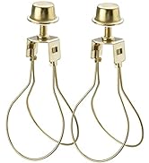 Aspen Creative 20027A, Light Bulb Clip-On Adapter with shade attaching finial in Polished Brass F...