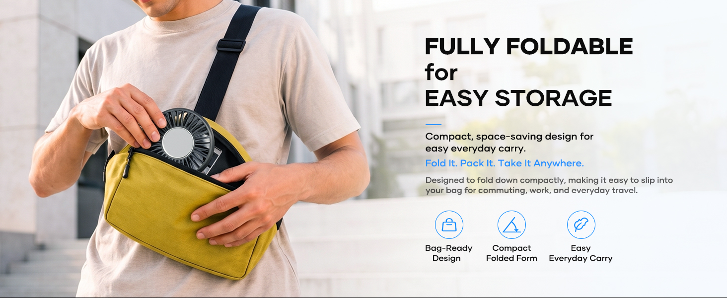 SOTHING Portable Fan Rechargeable