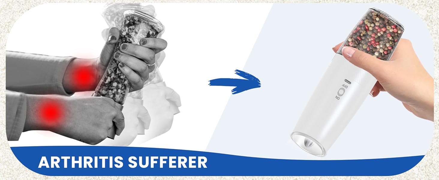 Electric Peppe&amp;Salt Grinder Set