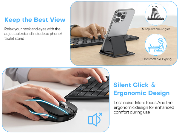 Foldable MOUSE Keyboard