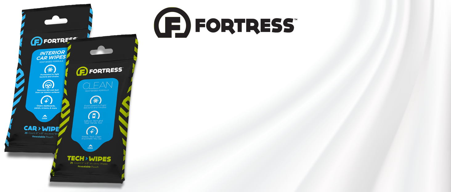 fortress tech wipes car glass screen dashboard interior truck phone laptop case leather electronic