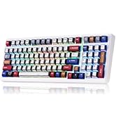 x Aula F99 Wireless Mechanical Keyboard,Tri-Mode BT5.0/2.4GHz/USB-C Hot Swappable Custom Keyboard...