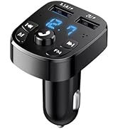 FM Bluetooth Transmitter for Car, Wireless Bluetooth Rudio Aux Adapter Car Kit MP3 Player Receive...