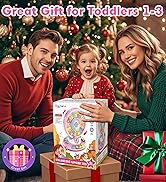 Toys for 1 2 3 Year Old Girls, Musical Spin and Sing Alphabet Zoo, Learning Toys for Toddlers 1-3...