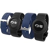 4 Pack Princess Cruise Medallion Holders for Kids and Adults, Silicone Wristbands for Carnival Oc...