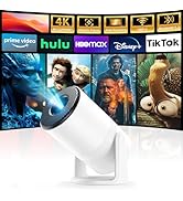 YINCODI Mini Projector with WiFi and Bluetooth [Bulit in Apps] Support 1080P, Auto Keystone, 270°...