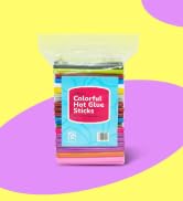 Colored hot glue sticks