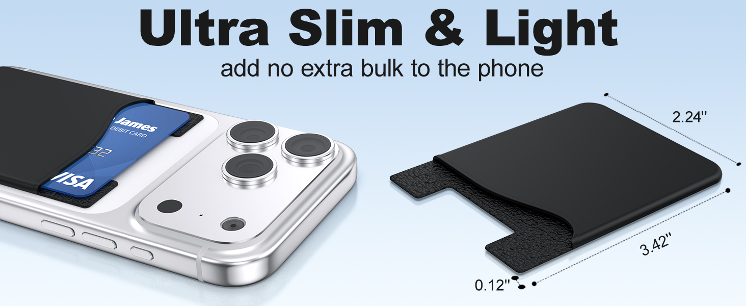 phone wallet stick on