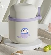 Pawovdeq 13 oz Kids Stainless Steel Soup Bento Lunch Thermos For Hot Food,Vacuum Insulated Food J...