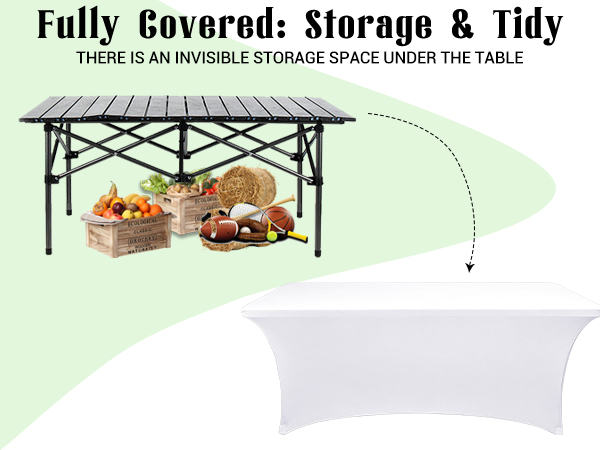 spandex table covers 6ft