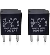 Downhill Auto Fuel Pump Relay, 12V 5-Pin, 30A, 2NO 2NC, Black, Automatic, Plug-In Mount, Relay