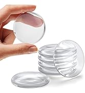 STRONGEST HOME Wall Protector for Door Knobs, 2-Inch - Clear Self-Adhesive Door Stopper Guards - ...
