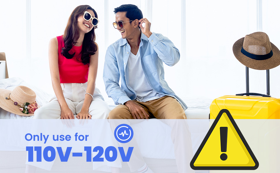 Steamer for 110V-120V only - check voltage before use!