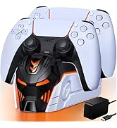 MystNova PS5 Controller Charger Station for PlayStation 5 Dualsense, Fast PS5 Dual Controller Sta...