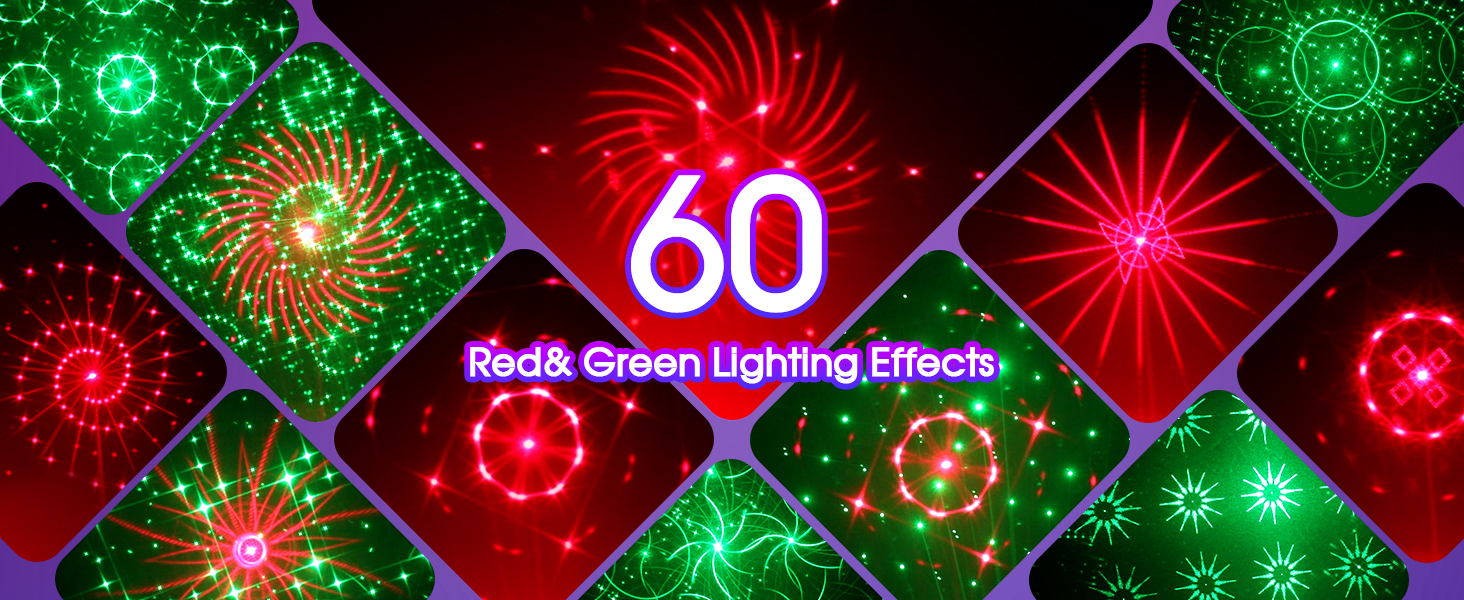 Red&amp;amp; Green Lighthing Effects