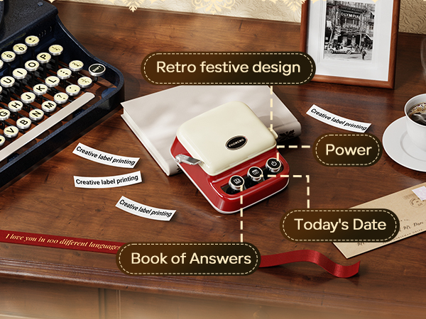 Phomemo D30 label maker machine with tape