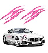 YGMONER Claw Mark Car Decals, 16 Inch Car Headlight Stickers, Monster Claw Scratch Sticker for Do...