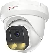 Anpviz 4MP PoE IP Camera, Turret Security IP Camera Outdoor Indoor, AI Human Motion Detection, Sm...