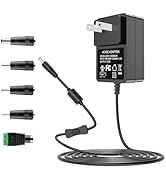 12V AC Adapter, 12V Power Supply Wall Plug UL Listed for LED Strip Lights CCTV Cameras BT Speaker...