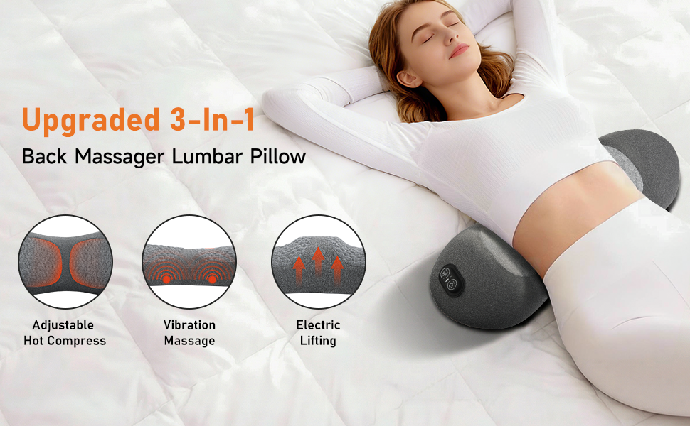 3-in-1 Back Massager with Heat