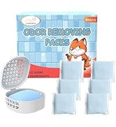 TheMadFox Odor Eliminating &amp; Deodorizing Packs, 6 Pcs Linen-Scented Aroma Beads with Refillable F...