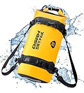 OSAH DRYPAK 25L Waterproof Dry Bag - Motorcycle Luggage Tail Bag with Straps for Back Seat, Roll ...