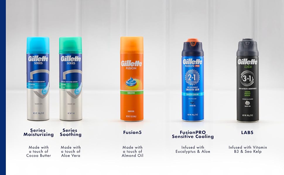 Image showing Gillette Series soothing shave gel