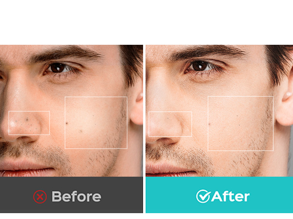 men face scrubber