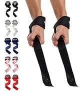 HiRui Premium Cotton Lifting Wrist Straps for Weightlifting, 25" Deadlift Straps with Upgraded Ne...