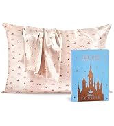 Kitsch x Disney Desert Crown Satin Pillowcase with Zipper for Hair &amp; Skin, Softer Than Silk Pillo...