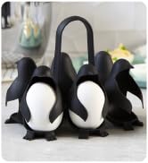 Peleg Design Egguins 3-in-1 Cook, Store and Serve Egg Holder, Penguin-Shaped Boiled Egg Cooker fo...